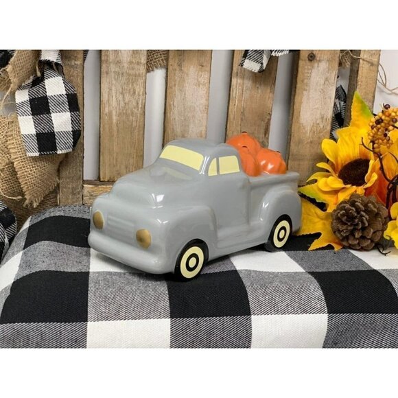 Farmhouse Pumpkin Hauling Truck Vintage Style Rustic Fall Holiday Decor Autumn - Picture 14 of 15